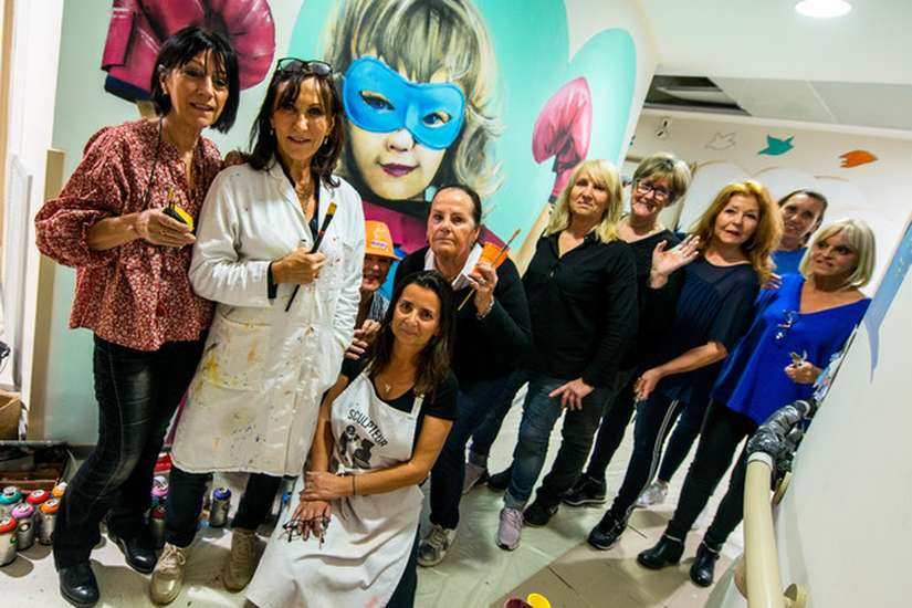 2019 Mars – « Les pinceaux du coeur », service pédiatrie hôpital Falconaja, Bastia, Haute-Corse