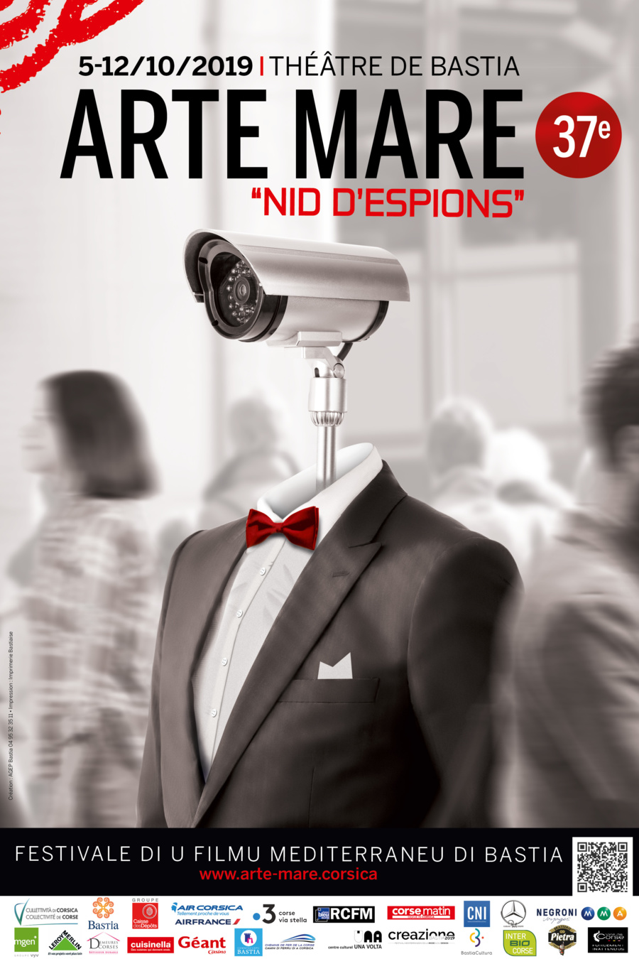 2019 Octobre – 37ème festival du film méditerranéen Arte Mare « Nid D’espions « , Théâtre de Bastia, Haute-Corse